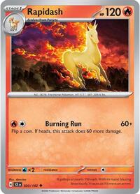 Rapidash 020/142 · Reverse Holo