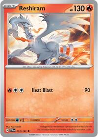 Reshiram 022/142 · Reverse Holo