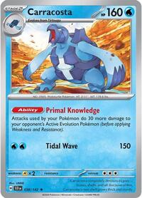 Carracosta 038/142 · Reverse Holo