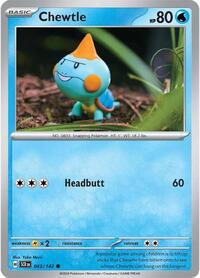 Chewtle 043/142 · Reverse Holo
