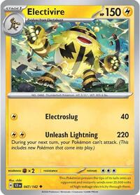 Electivire 047/142 · Reverse Holo