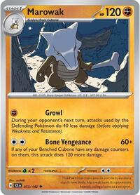Marowak 073/142 · Reverse Holo
