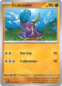 Crabrawler 087/142 · Reverse Holo
