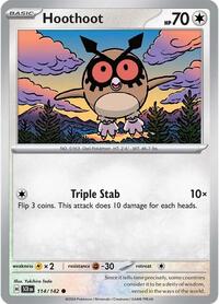 Hoothoot 114/142 · Reverse Holo
