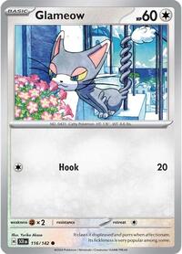 Glameow 116/142 · Reverse Holo