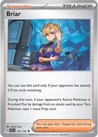 Briar 132/142 Stellar Crown Reverse Holo Pokémon card