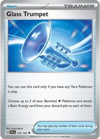 Glass Trumpet 135/142 Stellar Crown Reverse Holo Pokémon card