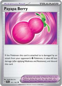 Payapa Berry 141/142 Stellar Crown Reverse Holo Pokémon card
