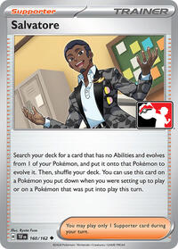 Salvatore 160/162 Prize Pack Series Cards Pokémon card