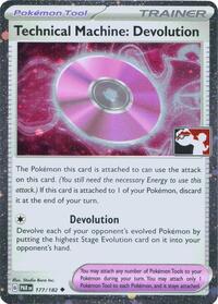 Technical Machine: Devolution (Cosmos Holo) 177/182 Prize Pack Series Cards Pokémon card