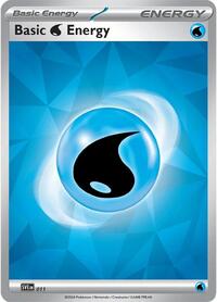 Basic Water Energy 011 Scarlet & Violet Energies Pokémon card