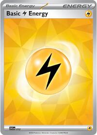 Basic Lightning Energy 012 Scarlet & Violet Energies Pokémon card