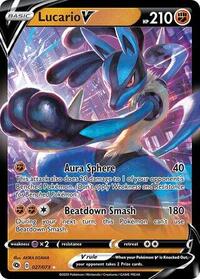 Lucario V (Non-Holo) 27/73