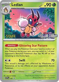 Ledian (Prerelease) [Staff] 133 · Reverse Holo