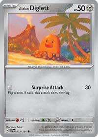 Alolan Diglett 122/191 · Reverse Holo