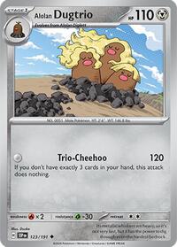 Alolan Dugtrio 123/191 · Reverse Holo