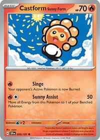Castform Sunny Form 020/191 · Reverse Holo