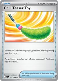 Chill Teaser Toy 166/191 Surging Sparks Reverse Holo Pokémon card