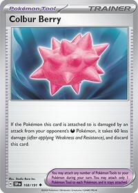 Colbur Berry 168/191 Surging Sparks Reverse Holo Pokémon card