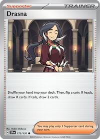 Drasna 173/191 Surging Sparks Reverse Holo Pokémon card