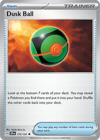 Dusk Ball 175/191 Surging Sparks Reverse Holo Pokémon card