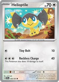 Helioptile 154/191 · Reverse Holo