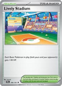 Lively Stadium 180/191 Surging Sparks Reverse Holo Pokémon card