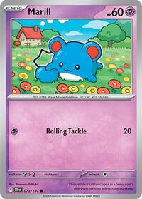 Marill 073/191 · Reverse Holo