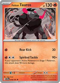 Paldean Tauros 018/191 · Reverse Holo