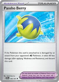 Passho Berry 184/191 Surging Sparks Reverse Holo Pokémon card