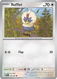 Rufflet 152/191 · Reverse Holo