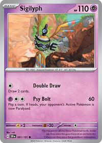 Sigilyph 081/191 · Reverse Holo