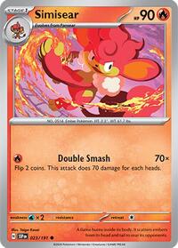 Simisear 023/191 · Reverse Holo