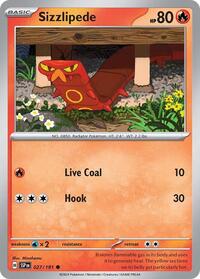 Sizzlipede 027/191 · Reverse Holo