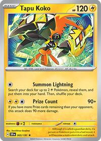 Tapu Koko 065/191 · Reverse Holo
