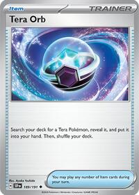 Tera Orb 189/191 Surging Sparks Reverse Holo Pokémon card