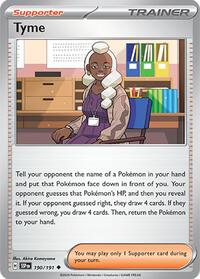 Tyme 190/191 Surging Sparks Reverse Holo Pokémon card