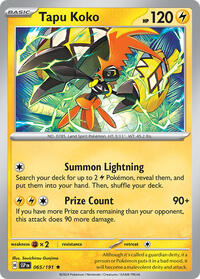 Tapu Koko (Non-Holo) 065/191