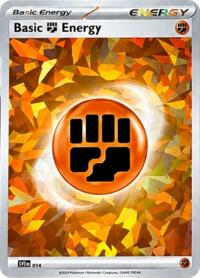 Basic Fighting Energy (Cracked Ice Holo) 014 Scarlet & Violet Energies Pokémon card