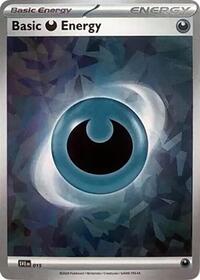Basic Darkness Energy (Cracked Ice Holo) 015 Scarlet & Violet Energies Pokémon card