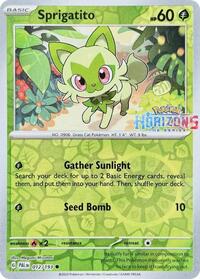 Sprigatito (Pokemon Horizons Stamp) 012/193 · Reverse Holo