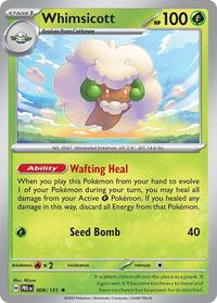 Whimsicott 008/131 · Reverse Holo