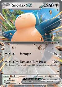 Snorlax ex 076/131