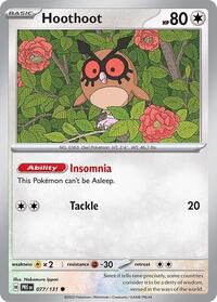 Hoothoot 077/131 · Reverse Holo