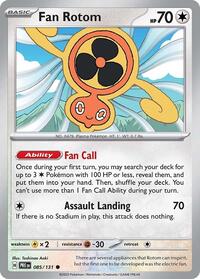 Fan Rotom 085/131 · Reverse Holo