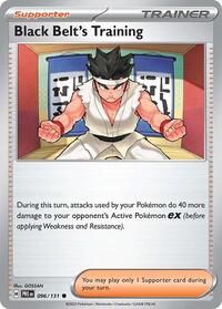 Black Belt's Training 096/131 Prismatic Evolutions Reverse Holo Pokémon card