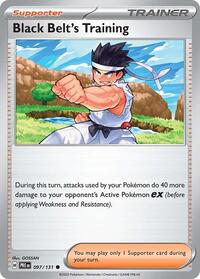Black Belt's Training 097/131 Prismatic Evolutions Reverse Holo Pokémon card
