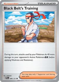 Black Belt's Training 099/131 Prismatic Evolutions Reverse Holo Pokémon card