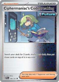 Ciphermaniac's Codebreaking 104/131 Prismatic Evolutions Reverse Holo Pokémon card