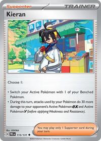 Kieran 113/131 Prismatic Evolutions Reverse Holo Pokémon card